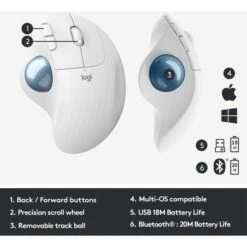 Logitech ERGO M575 For Business, Trackball 15 Logitech ERGO M575 For Business, Trackball -Asus || HP || Digitus Verkäufe Logitech ERGO M575 for Business Trackball@@1828523 4