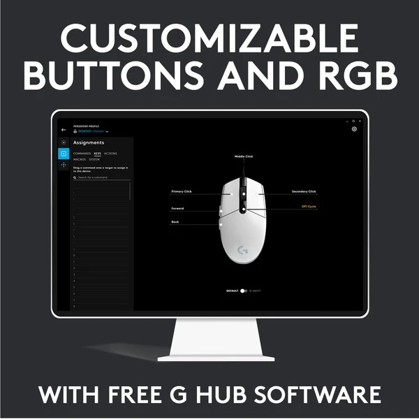 Logitech G203 LIGHTSYNC, Gaming-Maus 11 Logitech G203 LIGHTSYNC, Gaming-Maus – Bild 9