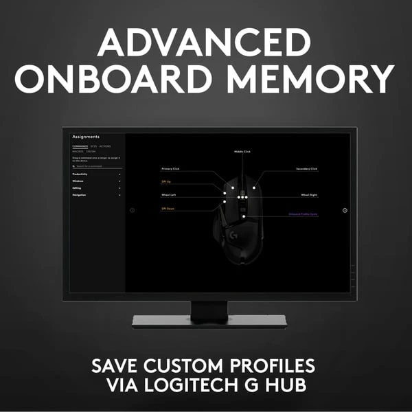 Logitech G502 HERO, Gaming-Maus 10 Logitech G502 HERO, Gaming-Maus – Bild 8