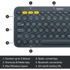 Logitech K380 Multi-Device Bluetooth, Tastatur -Asus || HP || Digitus Verkäufe Logitech K380 Multi Device Bluetooth Tastatur@@1248547 5