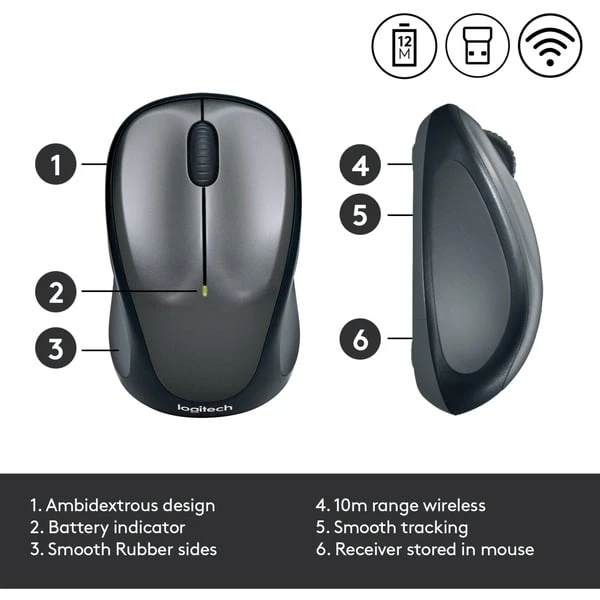 Logitech M235 Wireless, Maus 7 Logitech M235 Wireless, Maus – Bild 5