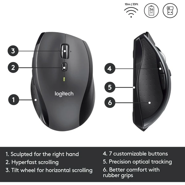 Logitech M705 Marathon, Maus 8 Logitech M705 Marathon, Maus – Bild 6