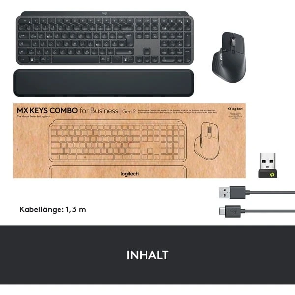 Logitech MX Keys Combo For Business Gen 2, Desktop-Set 12 Logitech MX Keys Combo For Business Gen 2, Desktop-Set – Bild 10