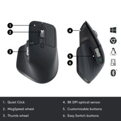 Logitech MX Master 3S For Business, Maus 17 Logitech MX Master 3S For Business, Maus -Asus || HP || Digitus Verkäufe Logitech MX Master 3S for Business Maus@@1902948 5