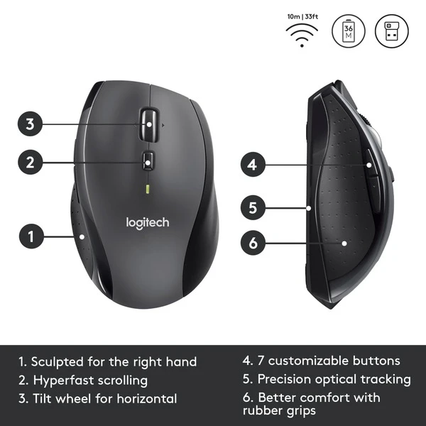 Logitech Wireless Mouse M705, Maus 8 Logitech Wireless Mouse M705, Maus – Bild 6