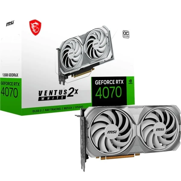 MSI GeForce RTX 4070 VENTUS 2X OC WHITE, Grafikkarte 3 MSI GeForce RTX 4070 VENTUS 2X OC WHITE, Grafikkarte