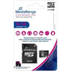 MediaRange 16 GB MicroSDHC, Speicherkarte -Asus || HP || Digitus Verkäufe MediaRange 16 GB microSDHC Speicherkarte@@imetm0 2
