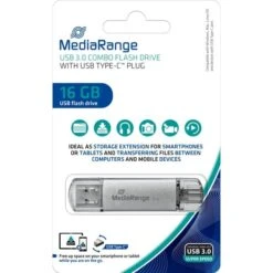 MediaRange Kombo-Speicherstick 16 GB, USB-Stick