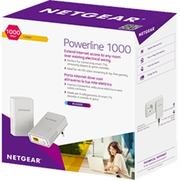 Netgear PL1000 Kit, Powerline 5 Netgear PL1000 Kit, Powerline – Bild 3