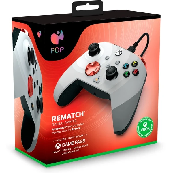 PDP Rematch Advanced Wired Controller - Radial White, Gamepad 10 PDP Rematch Advanced Wired Controller - Radial White, Gamepad – Bild 8