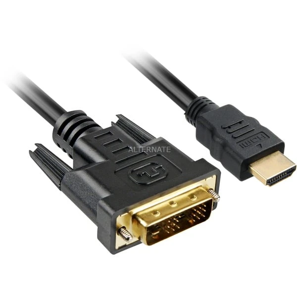 Sharkoon Adapterkabel HDMI > DVI 3 Sharkoon Adapterkabel HDMI > DVI