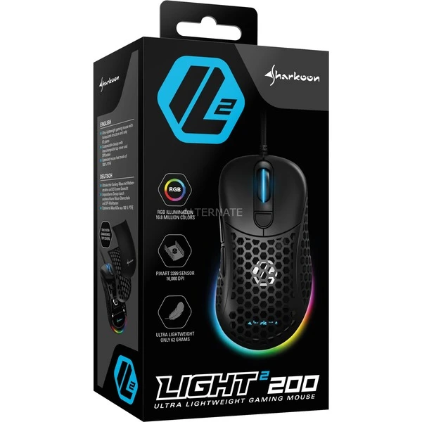 Sharkoon Light² 200, Gaming-Maus 11 Sharkoon Light² 200, Gaming-Maus – Bild 9