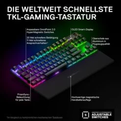 SteelSeries Apex Pro TKL Wireless, Gaming-Tastatur -Asus || HP || Digitus Verkäufe SteelSeries Apex Pro TKL Wireless Gaming Tastatur@@1871364 2