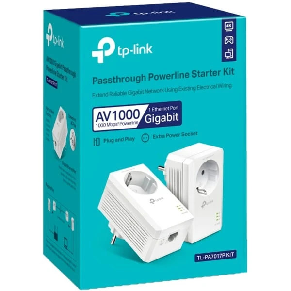 TP-Link TL-PA7017PKIT, Powerline 4 TP-Link TL-PA7017PKIT, Powerline – Bild 2