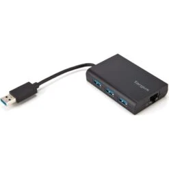 Targus USB 3.0 Hub Mit Gigabit Ethernet, USB-Hub