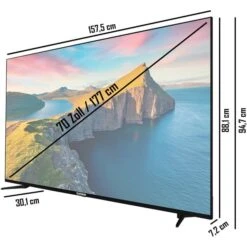 Telefunken QU70L800, QLED-Fernseher -Asus || HP || Digitus Verkäufe Telefunken QU70L800 QLED Fernseher@@1919683 2