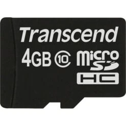Transcend MicroSDHC Card 4 GB, Speicherkarte
