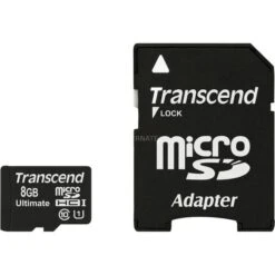 Transcend MicroSDHC Card 8 GB Ultra, Speicherkarte