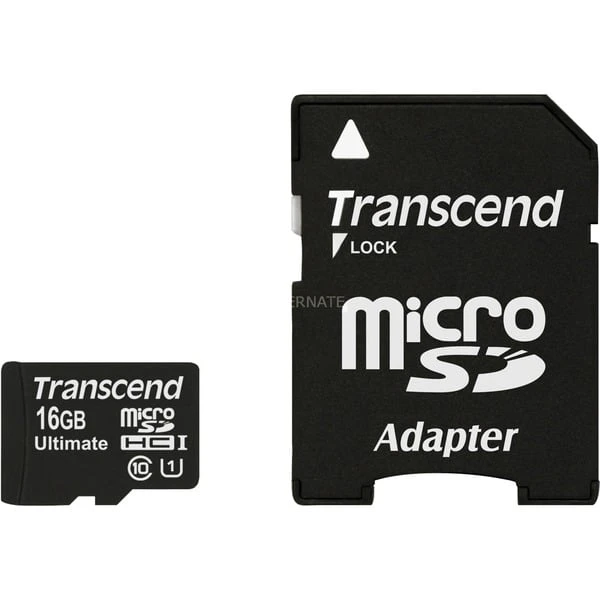 Transcend MicroSDHC Card UHS-I Ultra 16 GB, Speicherkarte 3 Transcend MicroSDHC Card UHS-I Ultra 16 GB, Speicherkarte