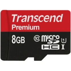 Transcend MicroSD 8GB, Speicherkarte