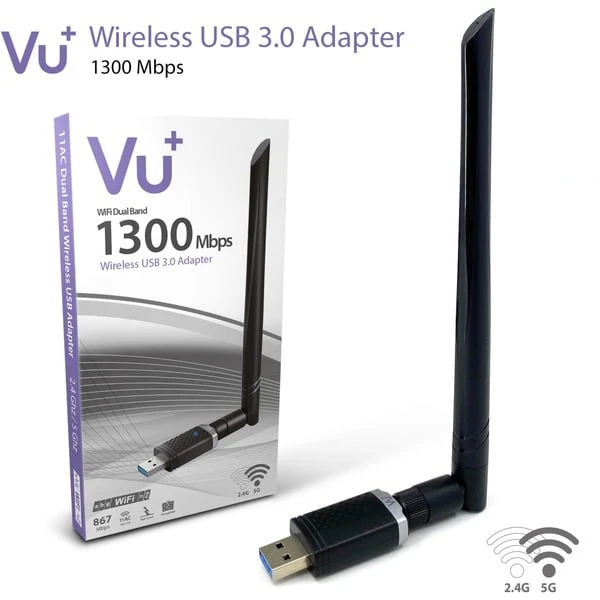 VU+ Dual Band Wireless USB 3.0 Adapter, WLAN-Adapter – Bild 4