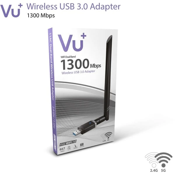 VU+ Dual Band Wireless USB 3.0 Adapter, WLAN-Adapter – Bild 6