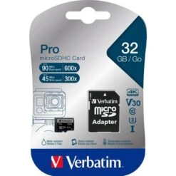 Verbatim Pro 32GB MicroSDHC, Speicherkarte -Asus || HP || Digitus Verkäufe Verbatim Pro 32GB microSDHC Speicherkarte@@1218919 2
