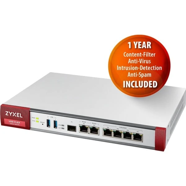 Zyxel USG FLEX 200 UTM Bundle, 1 Jahr, Firewall 3 Zyxel USG FLEX 200 UTM Bundle, 1 Jahr, Firewall