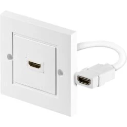 Goobay HDMI-Wanddose, Unterputz, Anschlussdose