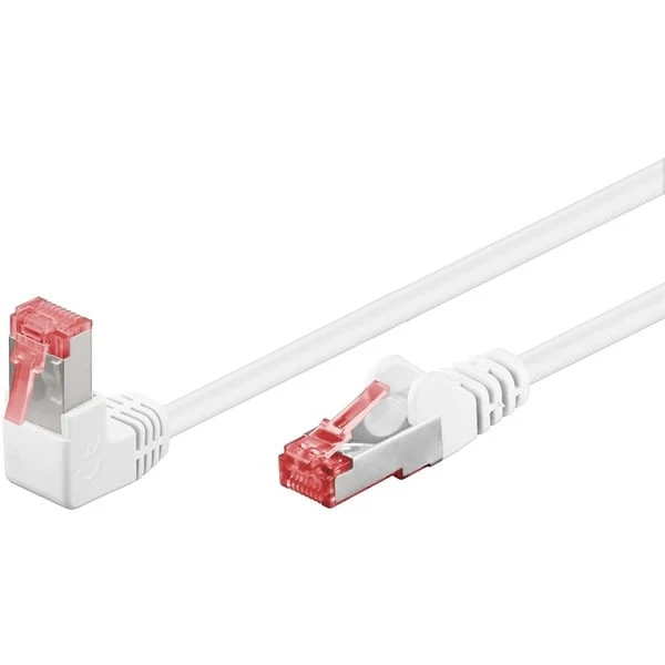 Goobay Patchkabel Cat.6 S/FTP (PiMF), 1x 90° Gewinkelt 3 Goobay Patchkabel Cat.6 S/FTP (PiMF), 1x 90° Gewinkelt