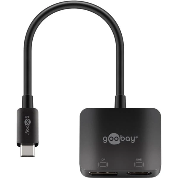Goobay USB Adapter, USB-C Stecker > HDMI + DisplayPort Buchse 3 Goobay USB Adapter, USB-C Stecker > HDMI + DisplayPort Buchse