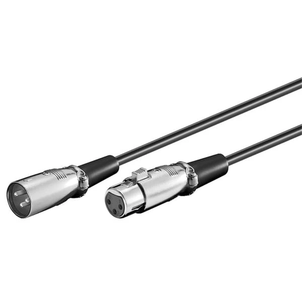 Goobay XLR Anschlusskabel Stecker > Buchse, 3Pin 3 Goobay XLR Anschlusskabel Stecker > Buchse, 3Pin